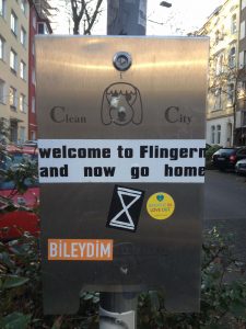 Welcome to Flingern now go home